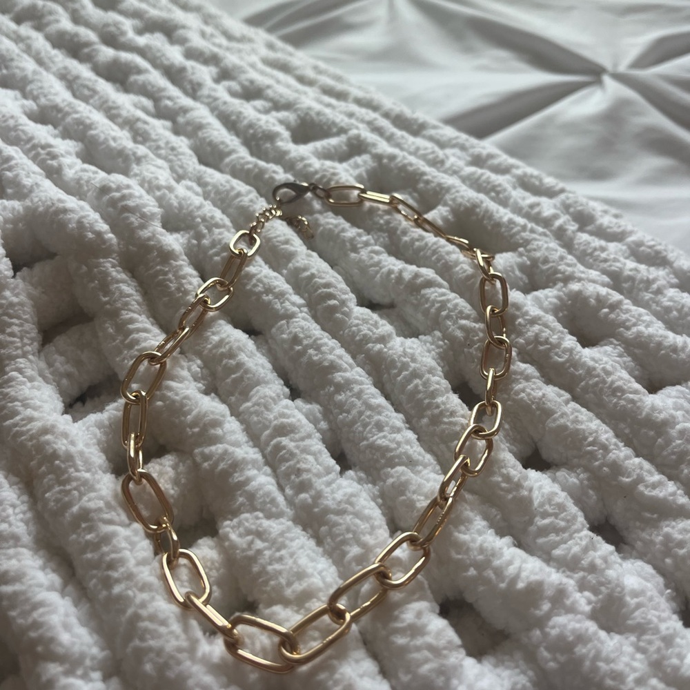 Gold Chunky Link Necklace